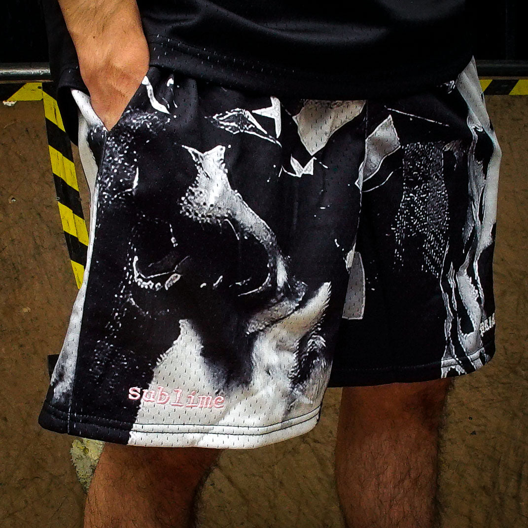 Short Primitive x Sublime Dog Days Black Mesh