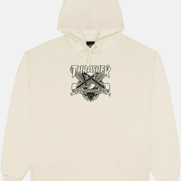 Sudadera Thrasher X AntiHero Eaglegram Sand