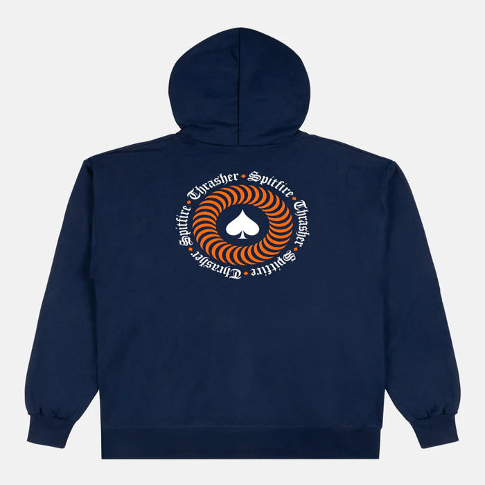 Sudadera Thrasher x Spitfire The End Oath Navy
