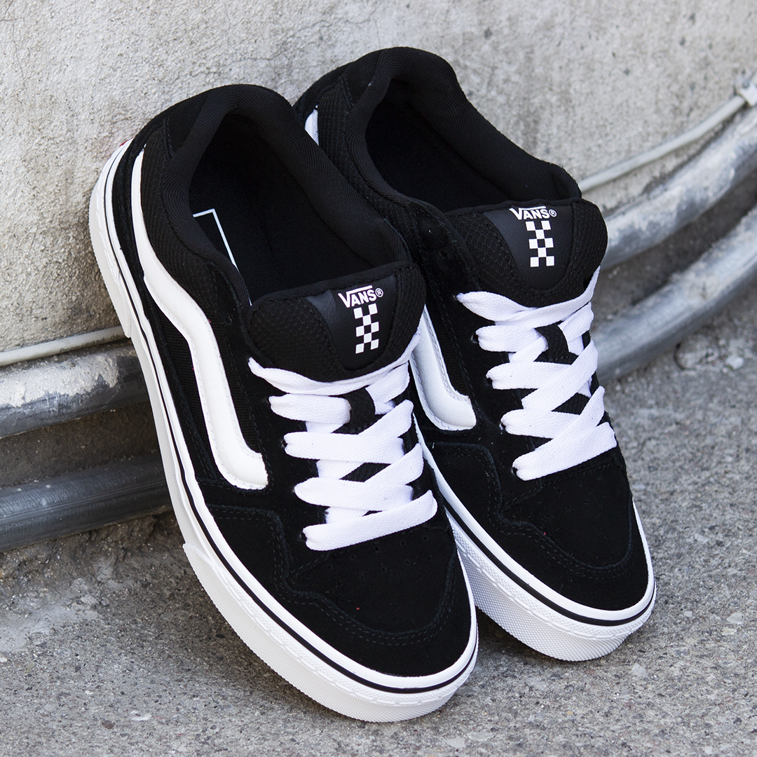 Tenis Vans Caldrone Suede Mesh Black White
