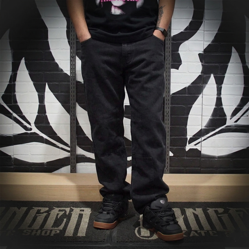 Pantalón Antifashion Hannya Black Bordados