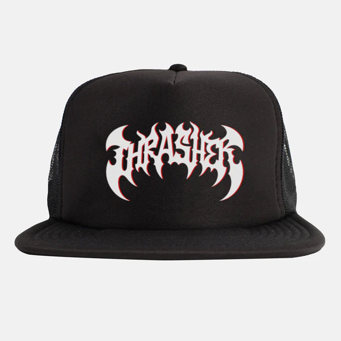 Gorra Trucker Thrasher Heavy Metal Black Black
