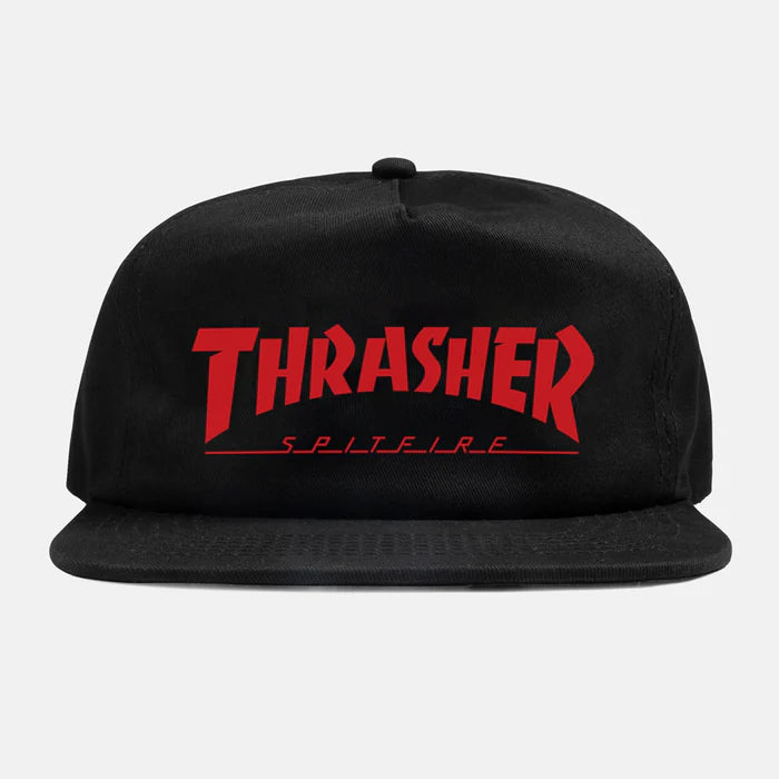 Gorra Thrasher x Spitfire Black Red