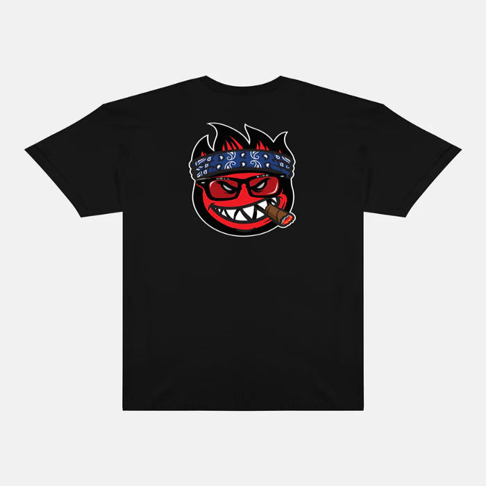 Playera Thrasher x Spitfire Big Head Jake Black