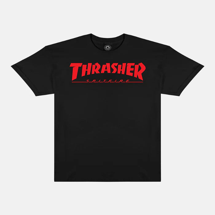 Playera Thrasher x Spitfire Big Head Jake Black