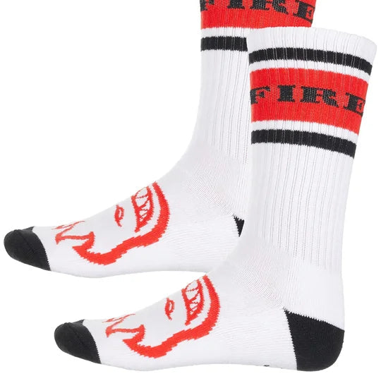 Calcetas Spitfire Classic '87 Bighead White Black Red