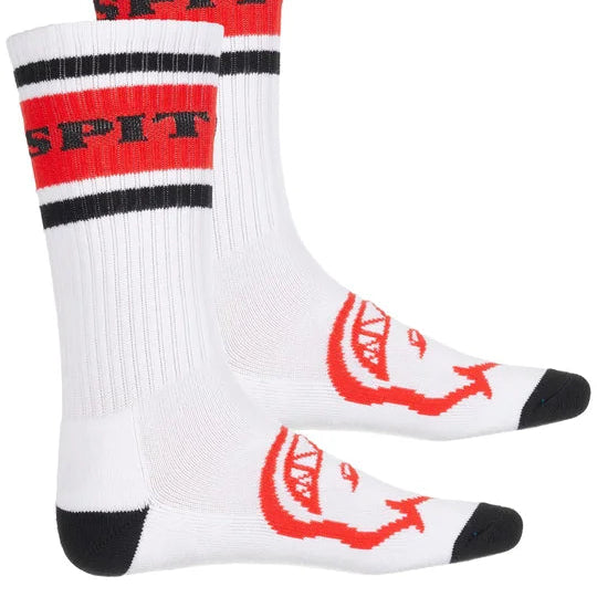 Calcetas Spitfire Classic '87 Bighead White Black Red