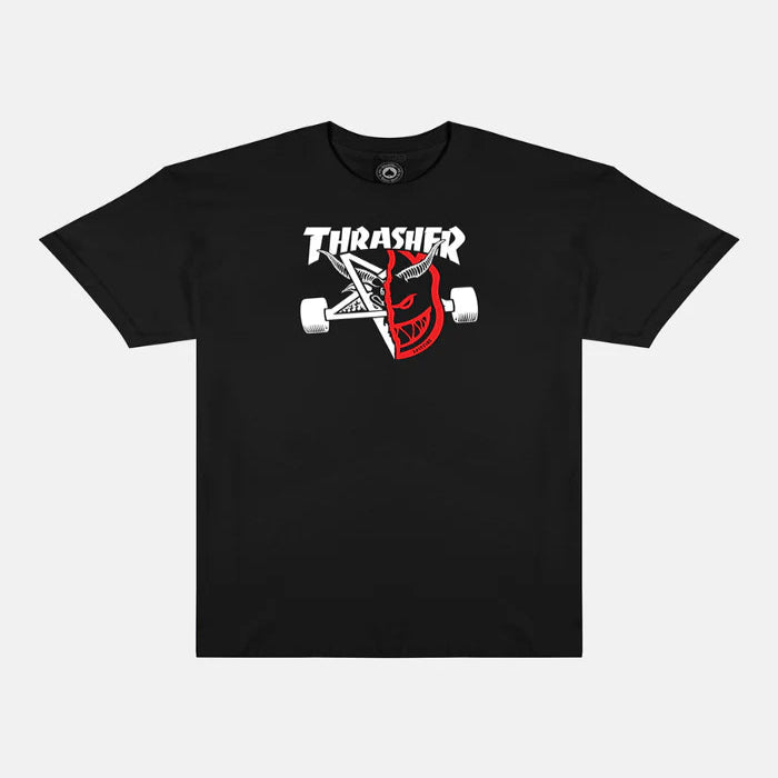 Playera Thrasher x Spitfire Thrash & Burn Black
