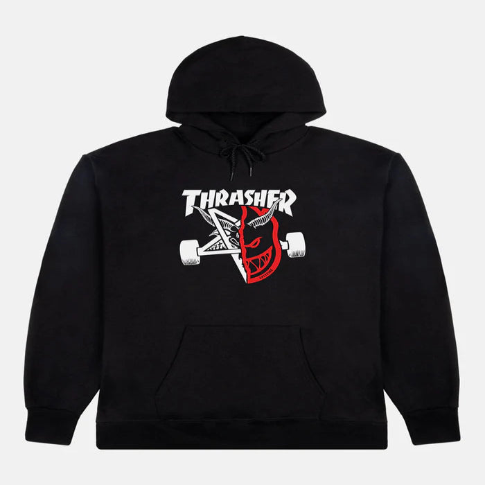 Sudadera Thrasher x Spitfire Thrash & Burn Black