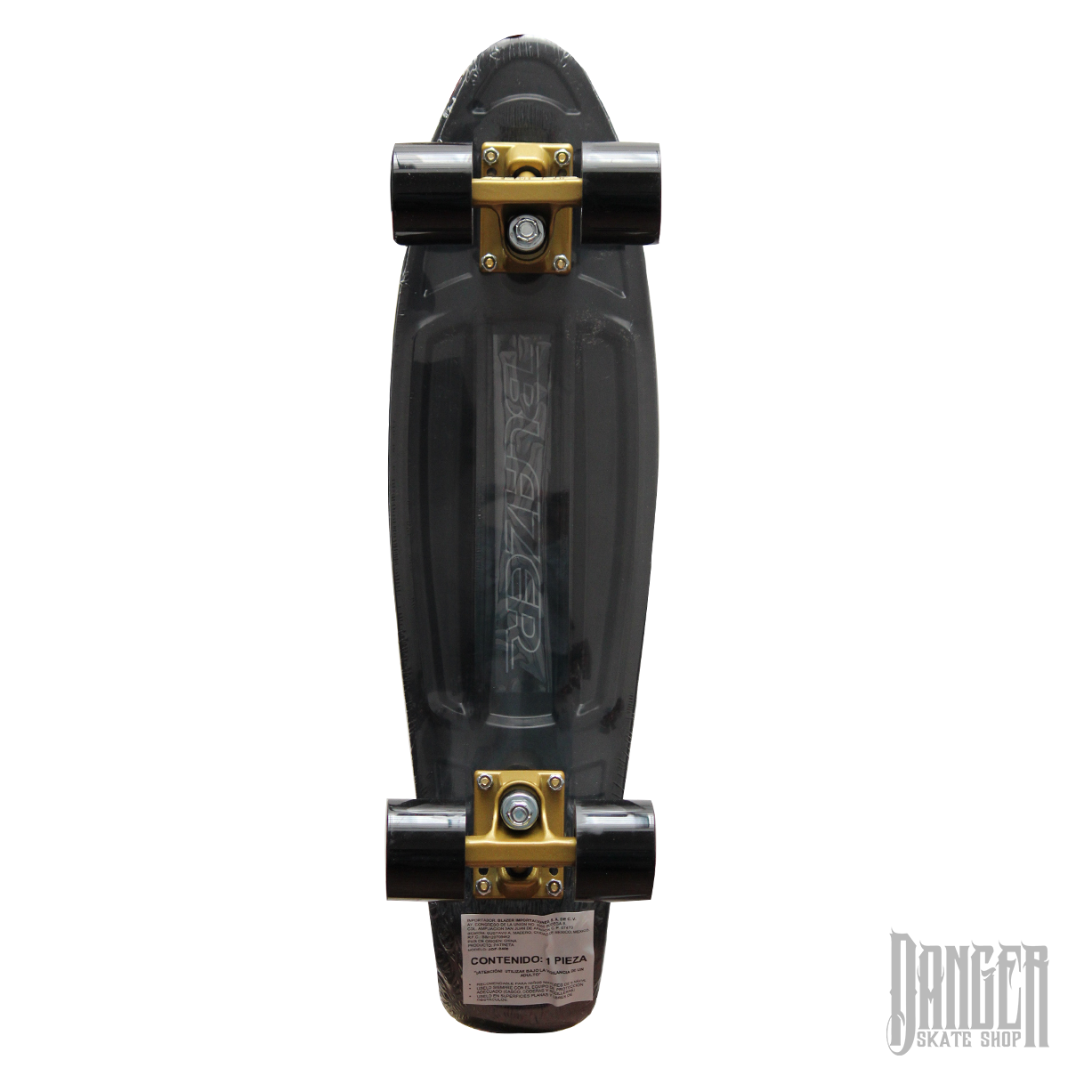Patineta Blazer Tipo Penny Solid Black Gold