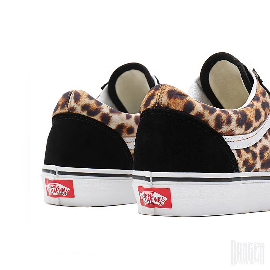 Tenis Vans Old Skool Leopard Black True White - Main Image