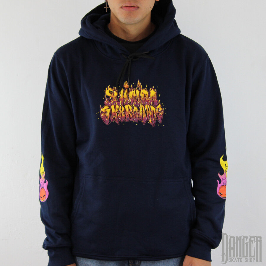 Sudadera Suicida Fire Blue
