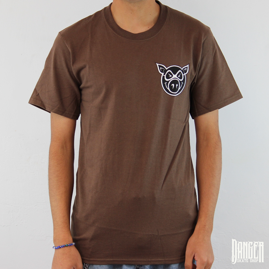 Playera Pig F y B Head Brown