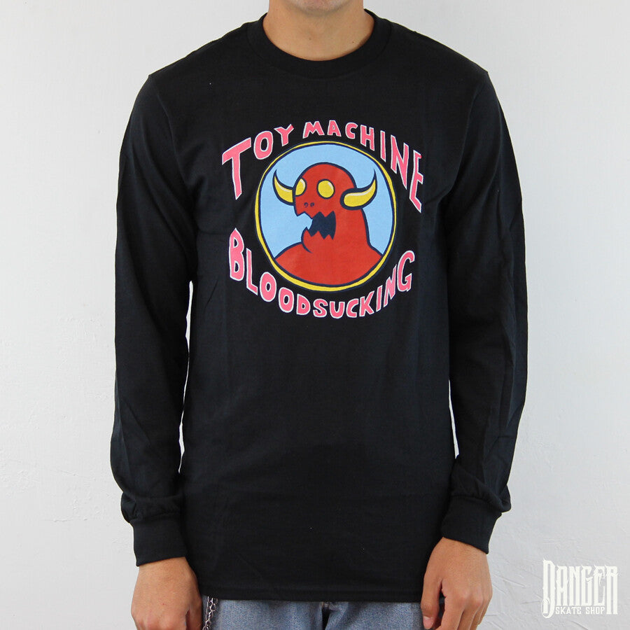 Playera Manga Larga Toy Machine BloodSucking Black