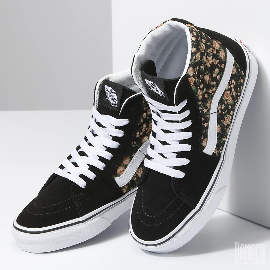 Tenis Vans Sk8 Hi Rose Dreams Black White