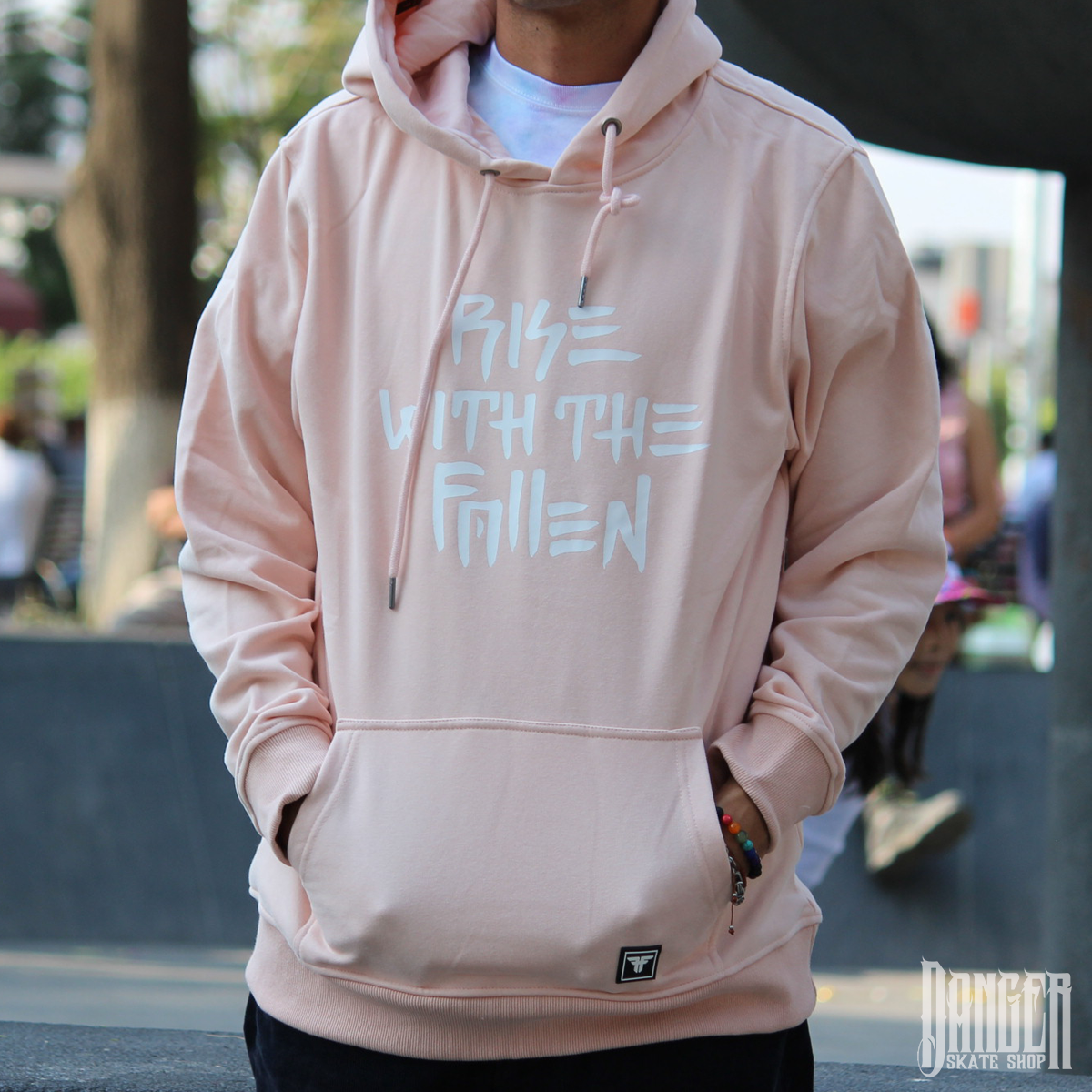 Sudadera Fallen Rise With Pink White